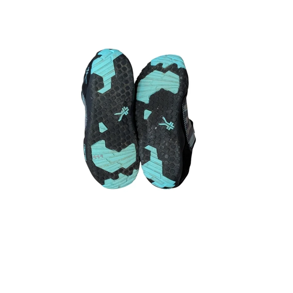 KURU Chicane Women's Trail Hiking Shoes black and aqua glitter lace up size 6.5 - Picture 7 of 8